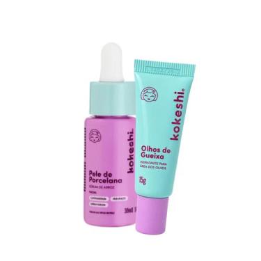Imagem de Kit Glow e Rejuvenescimento Sérum de Arroz e Olhos de Gueixa Kokeshi -