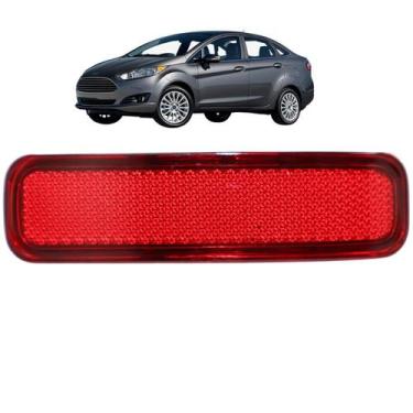 Imagem de Refletor Parachoque Olho De Gato Traseiro Esquerdo Fiesta Sedan 2010 A