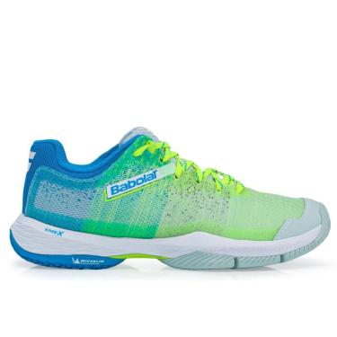 Imagem de Tênis Babolat Jet Ritma Limão Azul e Branco-Feminino