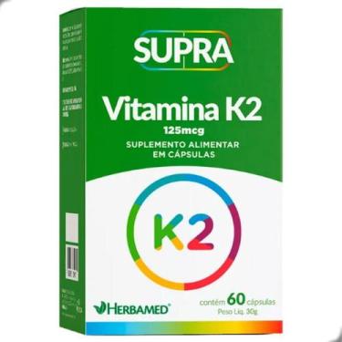Imagem de Supra Vitamina K2 125mcg 60 Capsulas Herbamed, Natural