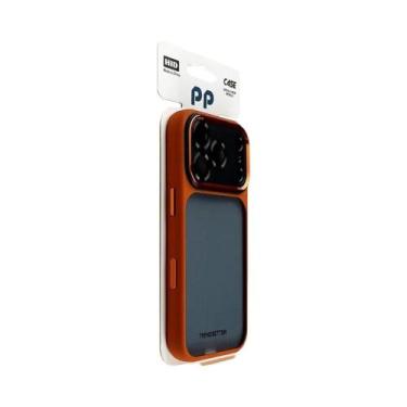 Imagem de Capa De Telefone Transparente Matte Laranja Para iPhone 16 17 pro Max,