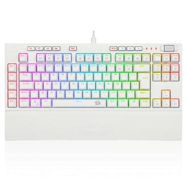 Imagem de Teclado Mecânico Gamer Redragon Broadsword Pro ABNT2 Switch Brown Óptico RGB K588W-RGB-...