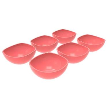 Imagem de Conjunto 6 Potes de Sobremesa Doces 265ml Plástico Trio Crippa Goiaba