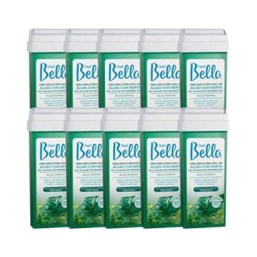 Imagem de Kit 10 Unidades Cera Depil Bella Algas Roll-On 100g