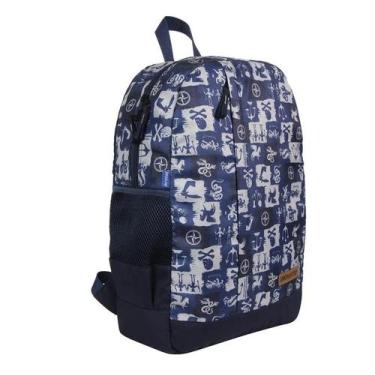 Imagem de Mochila escolar Uncharted Grande juvenil inf adulto 12052, Azul