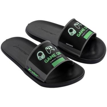 Imagem de Chinelo Infantil Rider Speed Slide Menino 11816, Preto cinza, 30