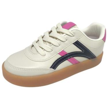 Imagem de Tenis Infantil Menina Conforto Design Moderno Molekinha, Branco off, P
