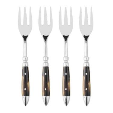 Imagem de Conjunto 4 Garfos para Petisco de Aço Inox com Cabo de Resina 13,5cm W