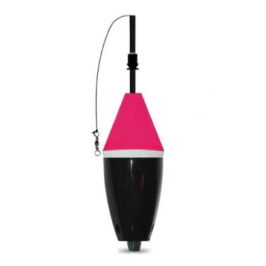 Imagem de Bóia Cevadeira Robusta Copo Preto 65g Rosa - Jr Pesca, Rosa