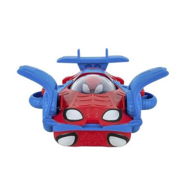 Imagem de SUNNY, Spidey and His Amazing Friends, Homem-Aranha, Carrinho de brinquedo, Veículo Giratório Deluxe, 2 em 1