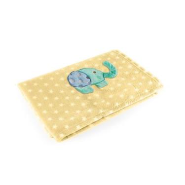 Imagem de Manta infantil Amarela Elefante Baby Pil