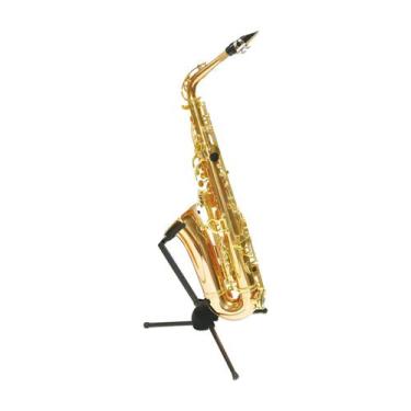 Imagem de Suporte Travlite Profissional Sax Alto Hercules Ds431b Cor:Preto, Pret