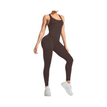 Imagem de Macacões De Yoga Sem Costura Para Mulheres, Bodysuits Esportivos Com A