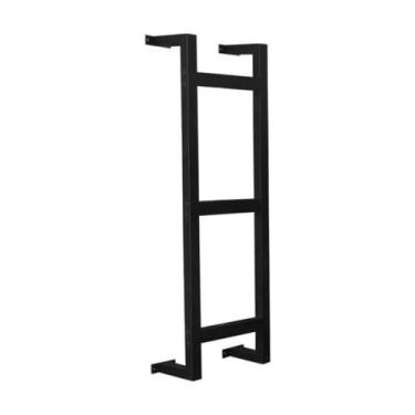 Imagem de Escada Marinheiro em Alumínio 90 cm x 40 cm com 3 Degraus Kazan Preto,
