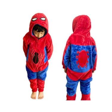 Imagem de Pijama Macacão Homem Aranha Marvel Infantil De 3 A 4 Anos Zona Criativ