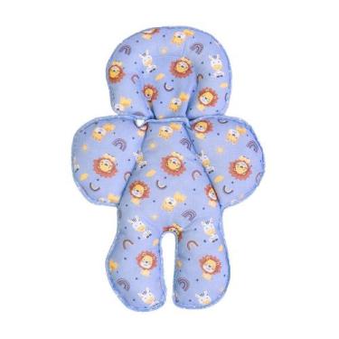 Imagem de Capa para Bebê Conforto BUBLIM PETIT com Proteção de Pescoço Azul - IN