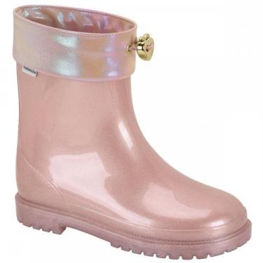 Imagem de Bota Molekinha 2187302 Galocha Menina Infantil, Rosa, 30