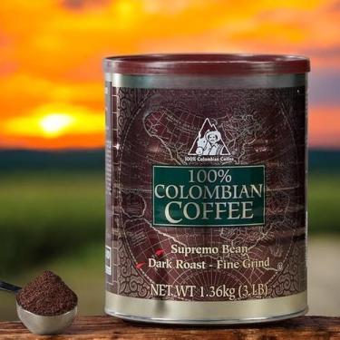 Imagem de Café moído 100% colombiano torra escura Supremo 1,36 kg - Marca Própri