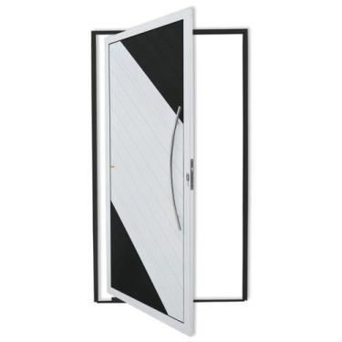 Imagem de Porta Pivotante Lambril Savana com Puxador Super 210cm x 120cm Brimak 