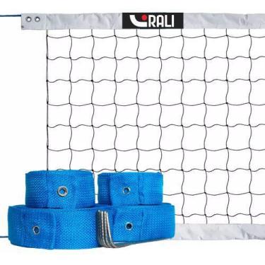 Imagem de Kit Vôlei De Praia Oficial Rede c/ 4 Faixas Marcação Quadra 8x16 - Ral
