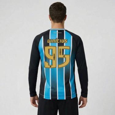 Imagem de Camisa New Balance Grêmio I 2026 Manga Longa 95 Vinícius, G