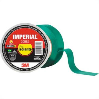 Imagem de Fita Isolante 3M Imperial 10M X 18 Verde - Kit C/10 Unidades