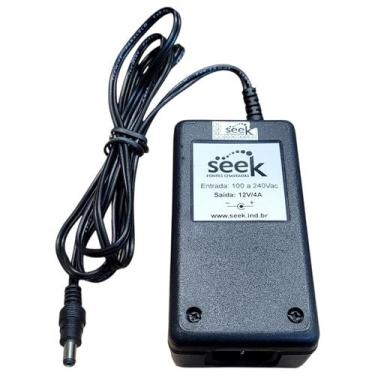 Imagem de Fonte De Alimentação 12v 4a 48w Bivolt P4 Seek Monitor Cftv, 12V
