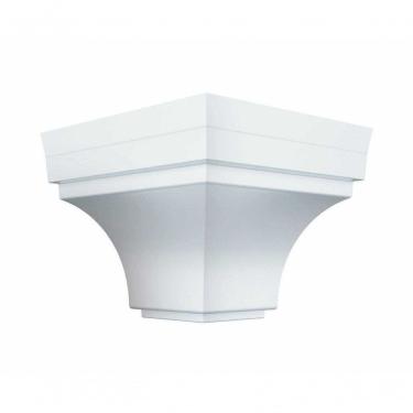 Imagem de Acabamento para Forro PVC Canto Externo com Sistema de Encaixe Fácil Branco Plasbil Revestimentos