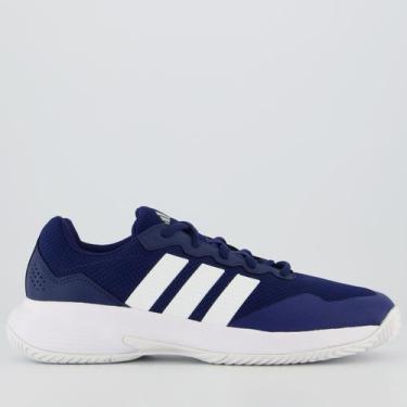 Imagem de Tênis Adidas Gamecourt 2 Azul e Branco, 42