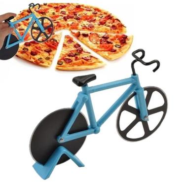 Imagem de Cortador Fatiador De Pizza Casa Massas Temperos Bicicleta