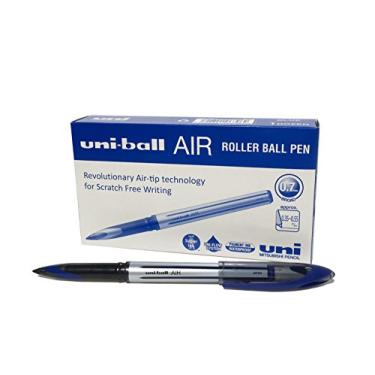 Imagem de uni-ball Canetas esferográficas UB-188-L. Ponta média premium de 0,7 mm para escrita à mão super suave. Escreve como uma caneta-tinteiro. Super tinta líquida resistente ao desbotamento e à água. Caixa