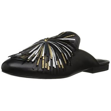 Imagem de Kenneth Cole New York Mule rasteira feminina Wallice Firework com borla, Preto, 8