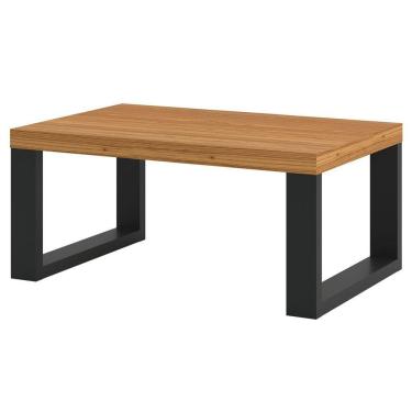 Imagem de Mesa De Centro Industrial 100% Mdf Freijó/preto Fosco F13 - Pradel