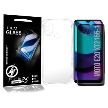 Imagem de Capinha Anti-impacto + Película Privacidade P/ Moto E20 XT2155 6.5 - Cell In Power25