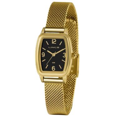 Imagem de Relógio Classic Feminino Analógico Dourado Lqg4675L Preto