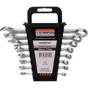 Imagem de Jogo Chave Combinada Starfer 6 a 17mm 8 Peças