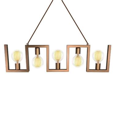 Imagem de Lustre Pendente Lumix LN1014 Cobre E27 Bivolt