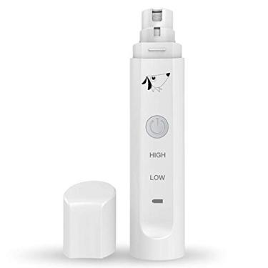 Imagem de Moedor de unhas para cães 2 velocidades elétrico Pet Trimmer USB recarregável pata para gatos grande, médio pequeno cães