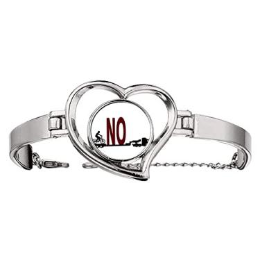 Imagem de N/A N/A Pulseira de bicicleta nega transporte de frete coração joia pulseira de arame, medium, metal
