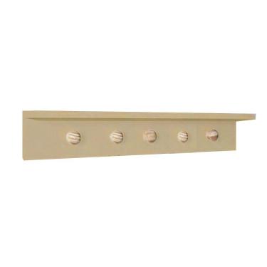 Imagem de Cabideiro com Pendurador em Pinus - Natural