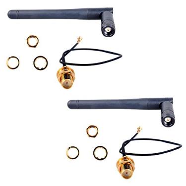 Imagem de Antena Wi-Fi DIYmall 2,4 G com cabo SMA 3DBI Gain Antenas U.FL para Arduino CC3000 ESP8266 ESP32 ESP-072 peças