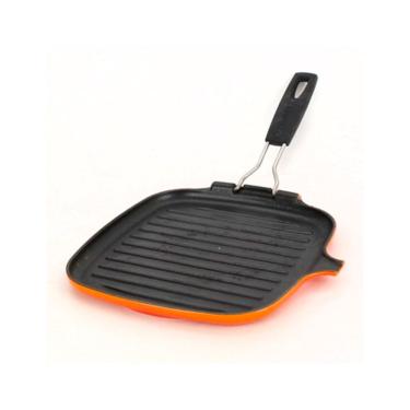 Imagem de Grelha Quadrada com Alça Removível Laranja Le Creuset