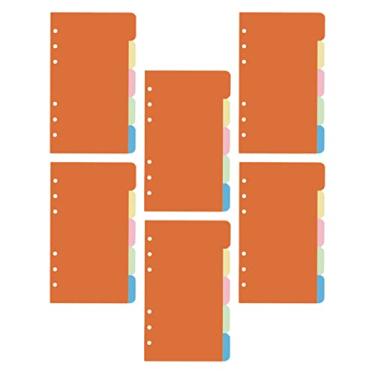 Imagem de Tofficu 30 peças de letras de enchimento sortidas - Total de divisórias de arquivos refis de etiqueta cartões perfurados marcadores classificados para anel escritório caderno de folhas soltas livros coloridos com inserções de páginas