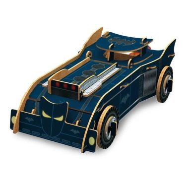 Imagem de Batmóvel Quebra-cabeça 3d Quebra Cabeça Educativo Batman +3