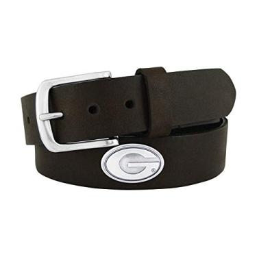 Imagem de Zeppelin Products, Inc. Cinto masculino Georgia Bulldogs Concho de couro marrom, 38