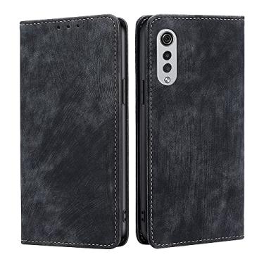 Imagem de For LG Velvet RFID Anti-theft Brush Magnetic Leather Phone Case
