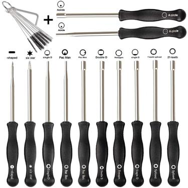 Imagem de Kit de ajuste de carburador HPENP pacote de 12 ferramentas de ajuste de carburador ferramenta de ajuste de carburador para motores pequenos comuns de 2 ciclos Echo STIHL Poulan Husqvarna MTD Ryobi Homelite aparador de ervas daninhas comedor motosserra
