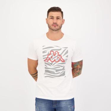 Imagem de Camiseta Kappa Estampada Zebra Branca