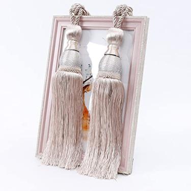 Imagem de Amarrações de cortina simples borla de cortina pendurada bola de ligação de corda acessórios de alça de cortina pendurada, T4,4 pcs