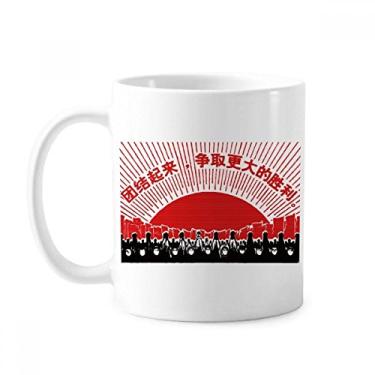 Imagem de Sun Masses Caneca Revolução Vermelha Chinesa Cerâmica Café Porcelana Utensílios de Mesa